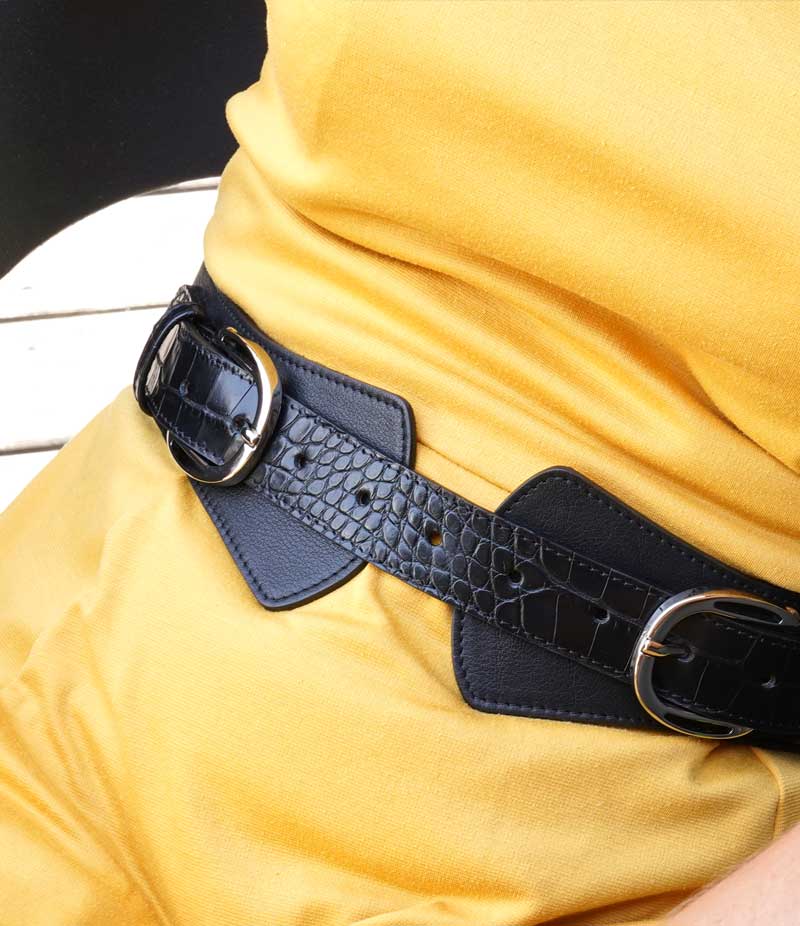 Ceinture Cuir Grain Lisse Maroquinerie Artisans Limoges France